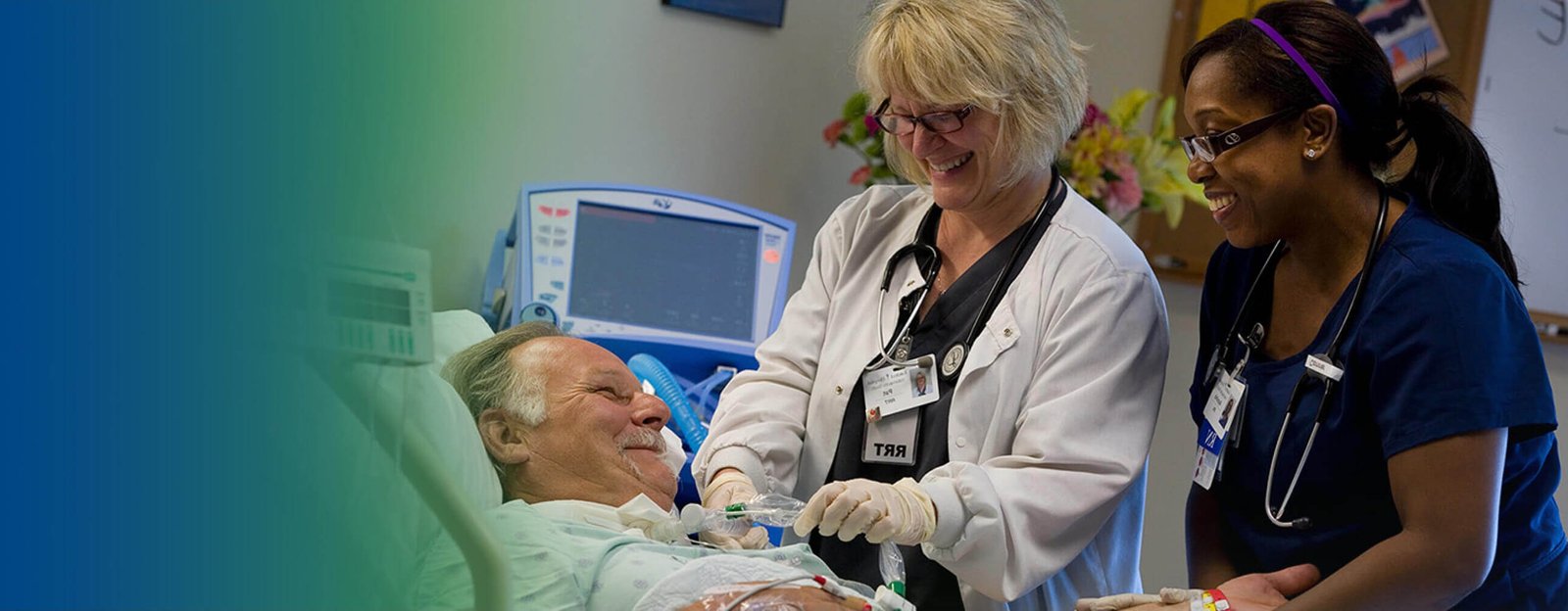 nursing and doctor speaking with patient